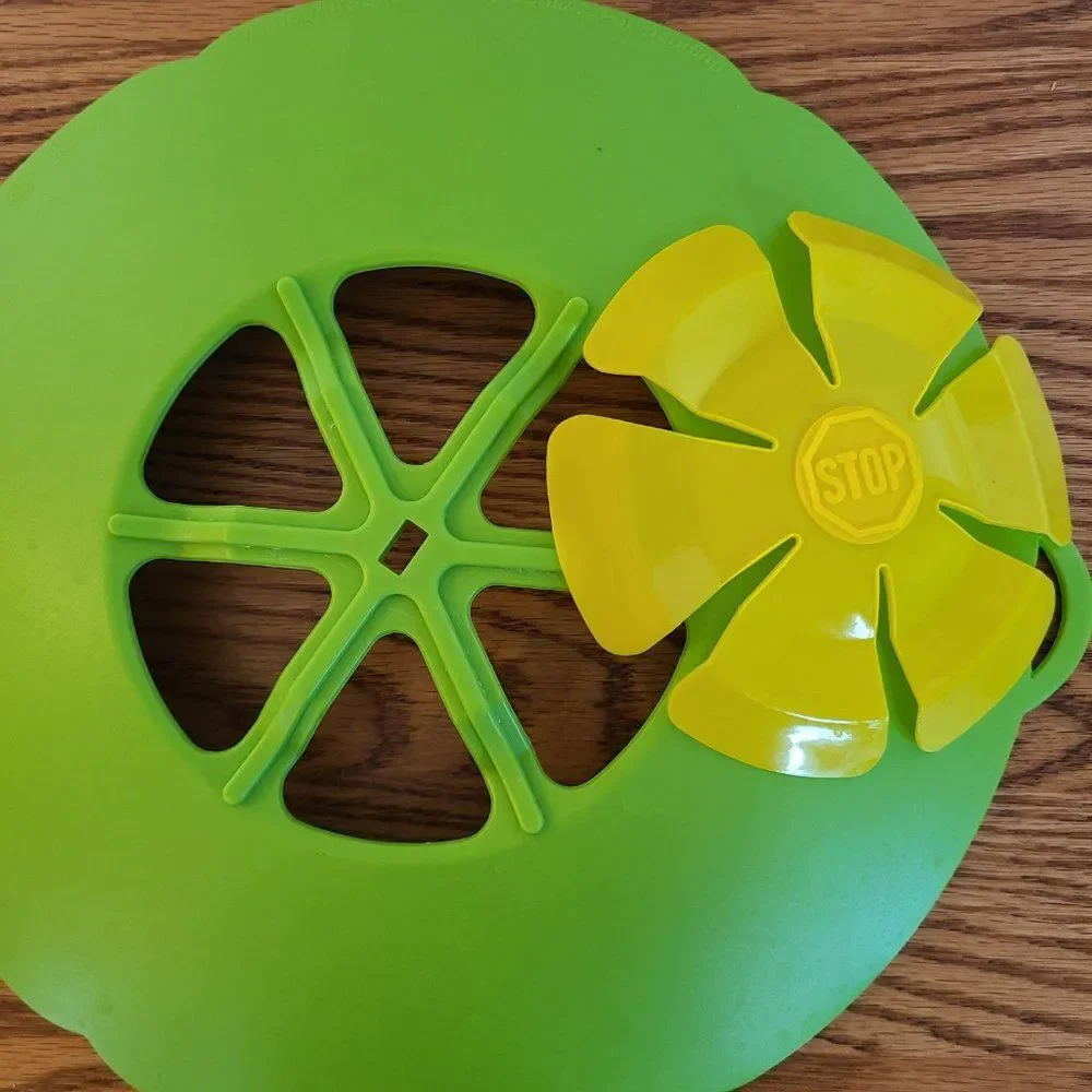 Kochblume TWO Silicone Bowl Pot Lid Covers Spill Stopper Cooking Tool Flower